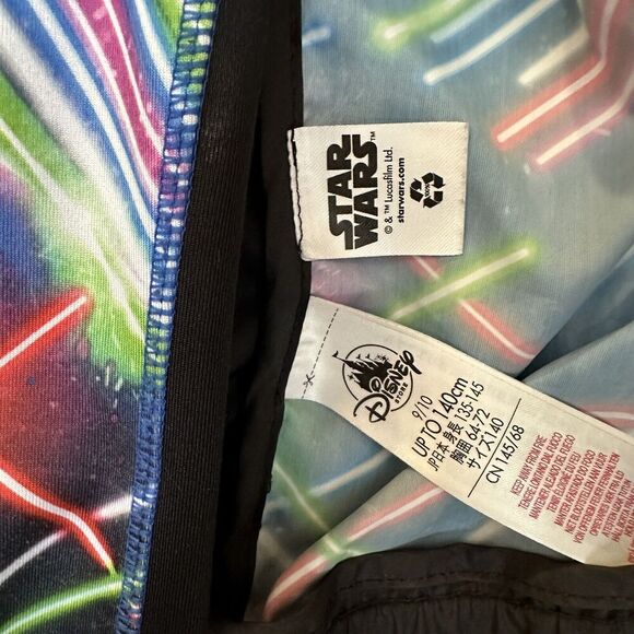 Girls Disney Jedi Force In Training Two Piece Outfit Jacket Leggings 9/10 Saber - Picture 6 of 9
